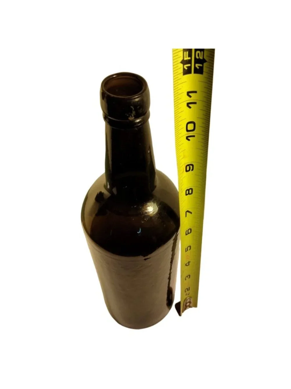 Antique Primitive Brown Glass Spirit Bottle Vintage Liquor Western Colorado